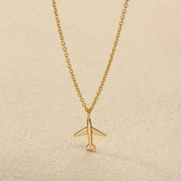 Collar para dama con colgante de avión