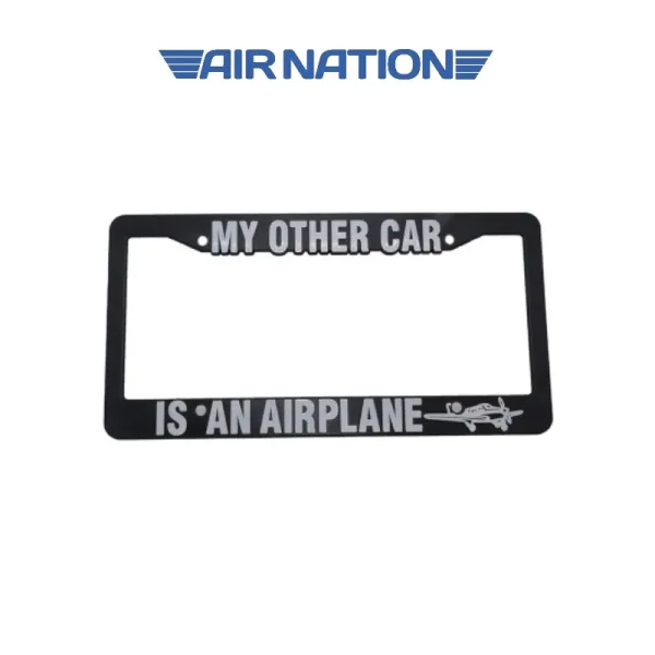 My Other Car Is An Airplane License Plate Frame