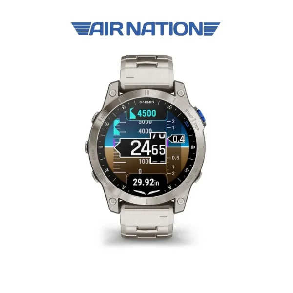 D2™ Mach 1 Reloj inteligente Aviator con pulsera de titanio ventilada - Imagen 4