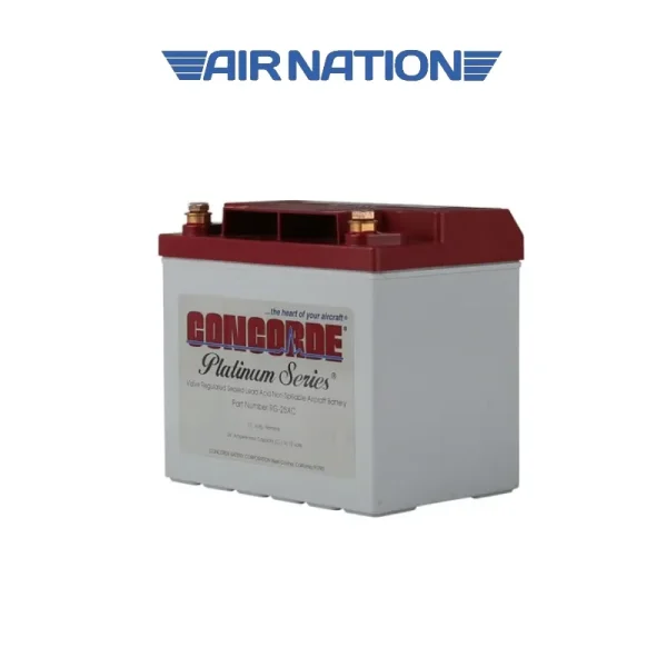 Batería de plomo-ácido sellada para aeronaves Concorde RG-25XC Platinum Series