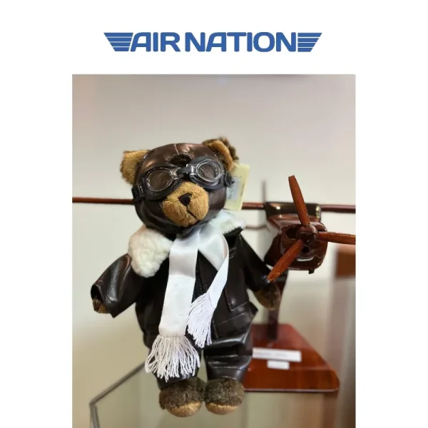 Osito de  peluche de piloto
