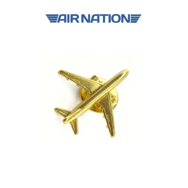 Broche de avión de metal