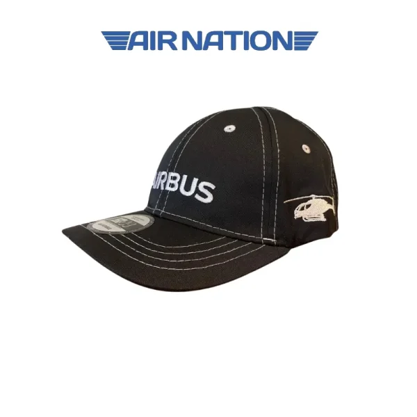 GORRA AIRBUS NEGRO CON LINEAS BLANCAS - Imagen 2